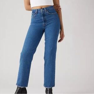 Levi’s Ribcage Straight Ankle Blue Jeans